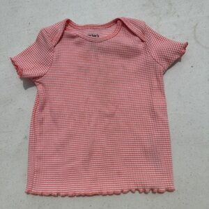 Carter's Pink Striped Short Sleeve Tee
